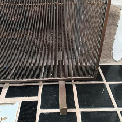 LOT 42: Crate & Barrel Metal Free-Standing Fireplace Screen