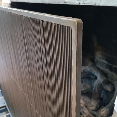 LOT 42: Crate & Barrel Metal Free-Standing Fireplace Screen