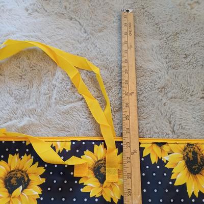 LOT 46: For the Girls - Sunflower Art Portfolio Bags/Cases, Penmore Brooke Acrylic “GREAT” Sign, Madonna Vinyl 45 , Inspirational Plaque...