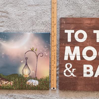 LOT 47: Baby/ Children’s Room Decor and More Including Wall Art, Baby Scrap Book and More