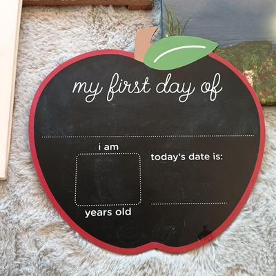 LOT 47: Baby/ Children’s Room Decor and More Including Wall Art, Baby Scrap Book and More