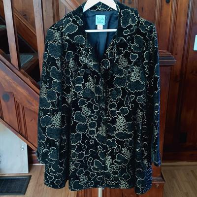 LOT 54: Kimchi Blue Anthropologie Jacket Sz Small w/ Karen Petites Sz 12 Mid-Length Wool Coat