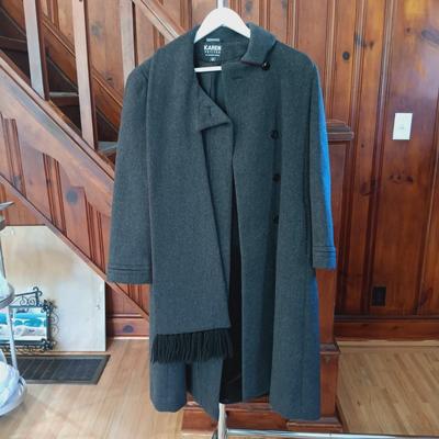 LOT 54: Kimchi Blue Anthropologie Jacket Sz Small w/ Karen Petites Sz 12 Mid-Length Wool Coat