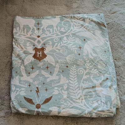 LOT 167: Pottery Barn Harry Potter Twin Sheets and Full/Queen Duvet with Kids Jackets and Shoes