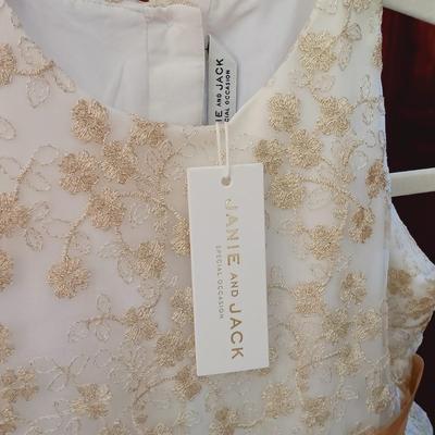 LOT 170: Janie and Jack NWT Sz 5 Special Occasion Dress with Flower Girl / Confirmation Dress