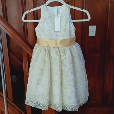 LOT 170: Janie and Jack NWT Sz 5 Special Occasion Dress with Flower Girl / Confirmation Dress