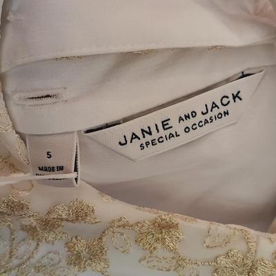 LOT 170: Janie and Jack NWT Sz 5 Special Occasion Dress with Flower Girl / Confirmation Dress