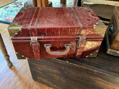 D801 Vintage Leather Document Box