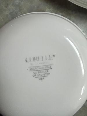 CORELLE BY CORNING DISHES AND HAND PAINTED BOWL