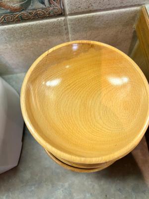YOGURT MAKING MACHINE, ORANGE WOOD BOWLS, SERVING BOWLS & DESERT DISHES