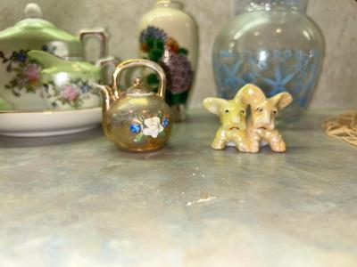 VINTAGE HAND PAINTED GLASS/CHINA MOSTLY FROM JAPAN