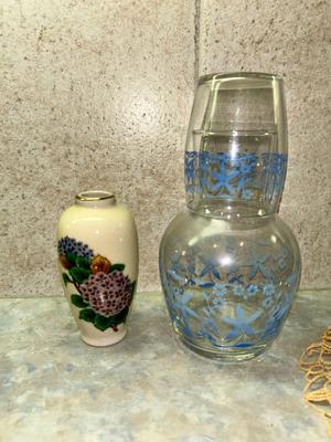 VINTAGE HAND PAINTED GLASS/CHINA MOSTLY FROM JAPAN
