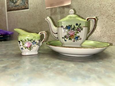 VINTAGE HAND PAINTED GLASS/CHINA MOSTLY FROM JAPAN