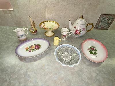 LEFTON, FENTON AND OTHER PRETTY VINTAGE GLASS/CHINA