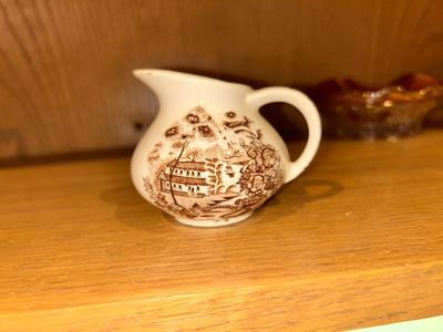CUT WHITE MILK GLASS DISH, ADORABLE BONE CHINA DALMATIANS AND OTHER SMALL GLASS FRIENDS!