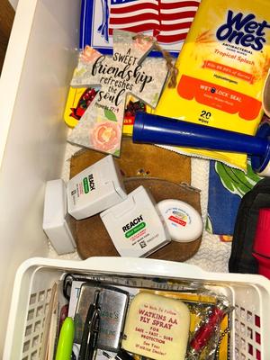 CATCHALL KITCHEN DRAWER PACKED FULL OF GOODS