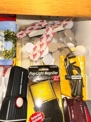 CATCHALL KITCHEN DRAWER PACKED FULL OF GOODS