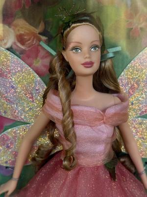 LOT 40P: NRFB Mattel Barbie Collector Edition The Enchanted World of Fairies Dolls: #1 1999 Fairy of the Forest (25639) & #2 2000...