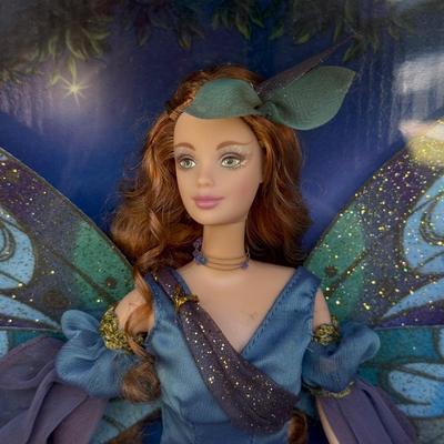 LOT 40P: NRFB Mattel Barbie Collector Edition The Enchanted World of Fairies Dolls: #1 1999 Fairy of the Forest (25639) & #2 2000...