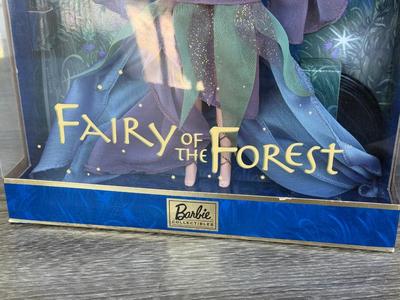 LOT 40P: NRFB Mattel Barbie Collector Edition The Enchanted World of Fairies Dolls: #1 1999 Fairy of the Forest (25639) & #2 2000...
