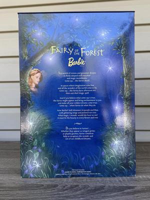 LOT 40P: NRFB Mattel Barbie Collector Edition The Enchanted World of Fairies Dolls: #1 1999 Fairy of the Forest (25639) & #2 2000...