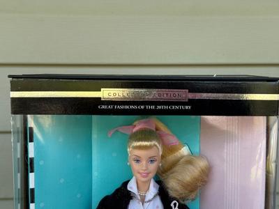 LOT 41P: NRFB Mattel Barbie Collector Edition Dolls, 2000 Great Fashions of the 20th Century: Groovy 60's (27676) & Nifty...
