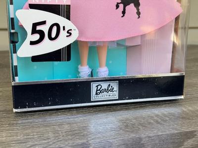 LOT 41P: NRFB Mattel Barbie Collector Edition Dolls, 2000 Great Fashions of the 20th Century: Groovy 60's (27676) & Nifty...