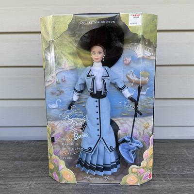 LOT 42P: NRFB Mattel Barbie Collector Edition Dolls: 1910s Promenade in the Park (18630) 1920s Dance 'til Dawn (19631), 1930s...