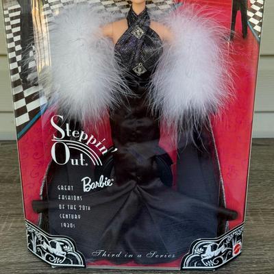 LOT 42P: NRFB Mattel Barbie Collector Edition Dolls: 1910s Promenade in the Park (18630) 1920s Dance 'til Dawn (19631), 1930s...