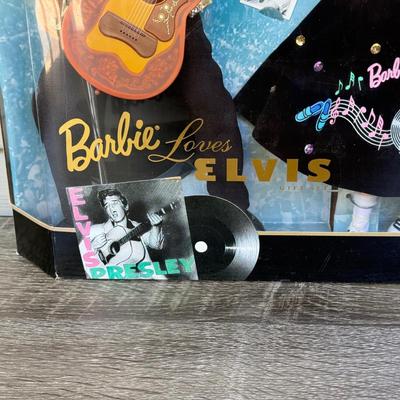 LOT 43P: NRFB Mattel Barbie Collector Edition Giftsets: 1996 Barbie Loves Elvis (17450) & 1999 Barbie Loves Frankie Sinatra (22953)