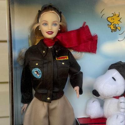 LOT 44P: NRFB Mattel Barbie Collector Edition Dolls: Tale of Peter Rabbit (19360), Barbie & Snoopy (55558) & Curious George (28789)