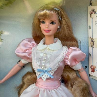 LOT 44P: NRFB Mattel Barbie Collector Edition Dolls: Tale of Peter Rabbit (19360), Barbie & Snoopy (55558) & Curious George (28789)