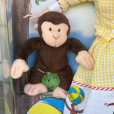 LOT 44P: NRFB Mattel Barbie Collector Edition Dolls: Tale of Peter Rabbit (19360), Barbie & Snoopy (55558) & Curious George (28789)