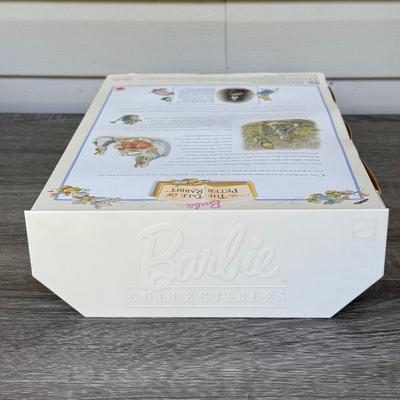 LOT 44P: NRFB Mattel Barbie Collector Edition Dolls: Tale of Peter Rabbit (19360), Barbie & Snoopy (55558) & Curious George (28789)