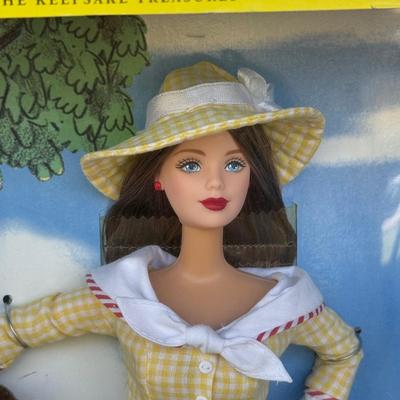 LOT 44P: NRFB Mattel Barbie Collector Edition Dolls: Tale of Peter Rabbit (19360), Barbie & Snoopy (55558) & Curious George (28789)