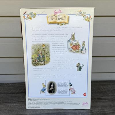 LOT 44P: NRFB Mattel Barbie Collector Edition Dolls: Tale of Peter Rabbit (19360), Barbie & Snoopy (55558) & Curious George (28789)