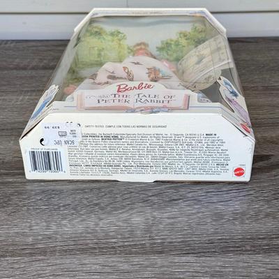 LOT 44P: NRFB Mattel Barbie Collector Edition Dolls: Tale of Peter Rabbit (19360), Barbie & Snoopy (55558) & Curious George (28789)