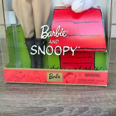 LOT 44P: NRFB Mattel Barbie Collector Edition Dolls: Tale of Peter Rabbit (19360), Barbie & Snoopy (55558) & Curious George (28789)