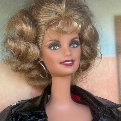 LOT 45P: NRFB Mattel Barbie Collector Edition Dolls w/ COAs: That Girl (56705), Bewitched (53570) & Grease Sandy (B2570)
