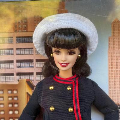 LOT 45P: NRFB Mattel Barbie Collector Edition Dolls w/ COAs: That Girl (56705), Bewitched (53570) & Grease Sandy (B2570)