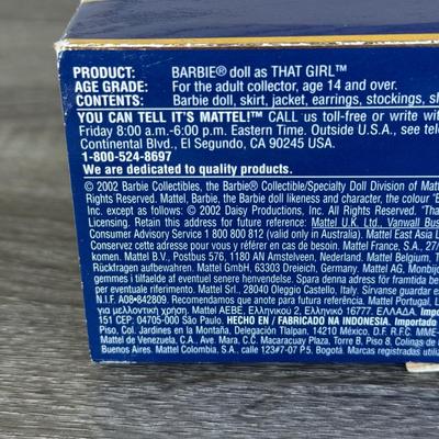 LOT 45P: NRFB Mattel Barbie Collector Edition Dolls w/ COAs: That Girl (56705), Bewitched (53570) & Grease Sandy (B2570)