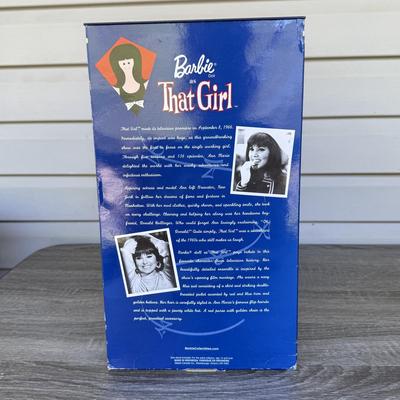 LOT 45P: NRFB Mattel Barbie Collector Edition Dolls w/ COAs: That Girl (56705), Bewitched (53570) & Grease Sandy (B2570)