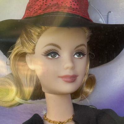LOT 45P: NRFB Mattel Barbie Collector Edition Dolls w/ COAs: That Girl (56705), Bewitched (53570) & Grease Sandy (B2570)