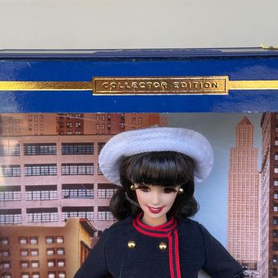 LOT 45P: NRFB Mattel Barbie Collector Edition Dolls w/ COAs: That Girl (56705), Bewitched (53570) & Grease Sandy (B2570)