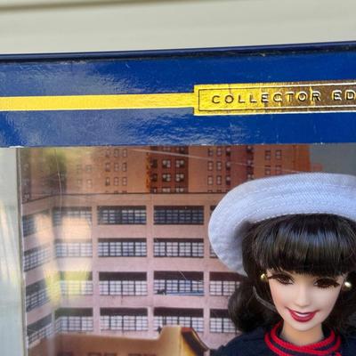 LOT 45P: NRFB Mattel Barbie Collector Edition Dolls w/ COAs: That Girl (56705), Bewitched (53570) & Grease Sandy (B2570)