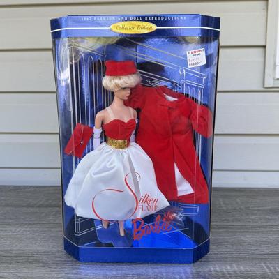 LOT 46P: NRFB Mattel Barbie Collector Edition 1960 & 1962 Doll Fashion Reproductions: 1995 Brunette Enchanted Evening Barbie &...