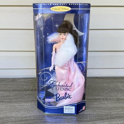 LOT 46P: NRFB Mattel Barbie Collector Edition 1960 & 1962 Doll Fashion Reproductions: 1995 Brunette Enchanted Evening Barbie &...