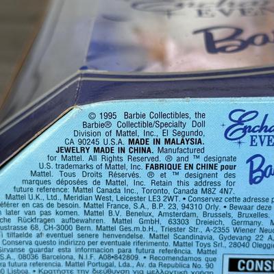 LOT 46P: NRFB Mattel Barbie Collector Edition 1960 & 1962 Doll Fashion Reproductions: 1995 Brunette Enchanted Evening Barbie &...