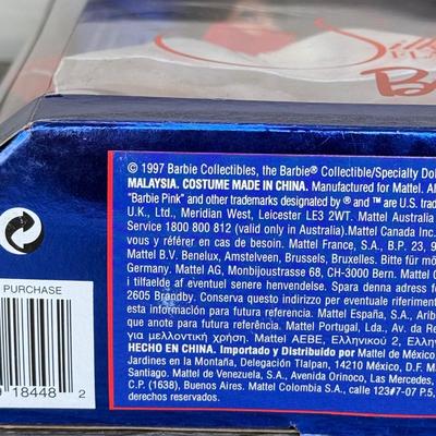 LOT 46P: NRFB Mattel Barbie Collector Edition 1960 & 1962 Doll Fashion Reproductions: 1995 Brunette Enchanted Evening Barbie &...