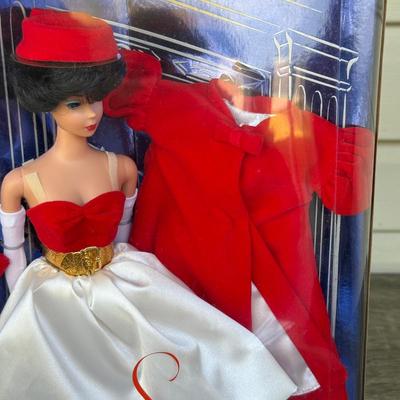 LOT 46P: NRFB Mattel Barbie Collector Edition 1960 & 1962 Doll Fashion Reproductions: 1995 Brunette Enchanted Evening Barbie &...